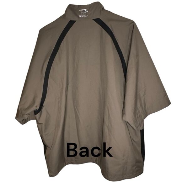 Cutter & Buck CB Weather Tec XXL Half Zip water Wind proof Short Sleeve Golf - Picture 8 of 13